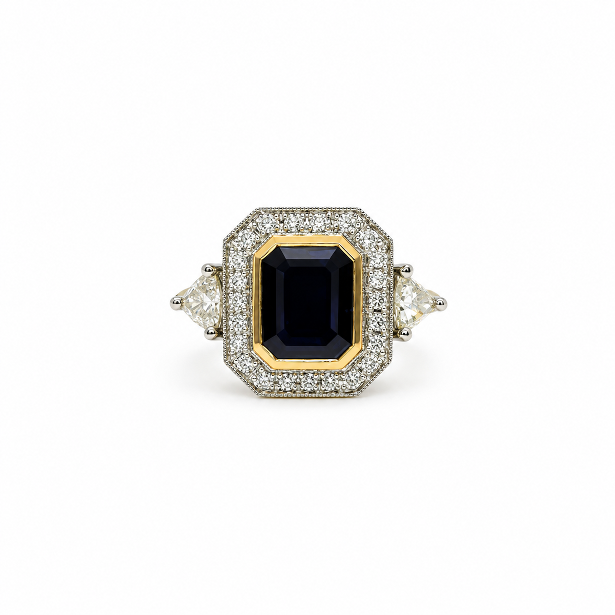Maxi Anillo Zafiro Bicolor