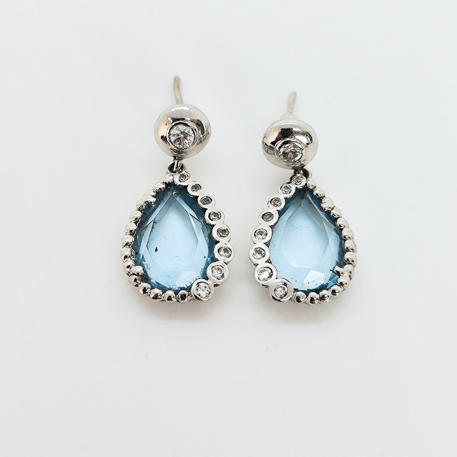 Aros Plata Rodinada Topacio