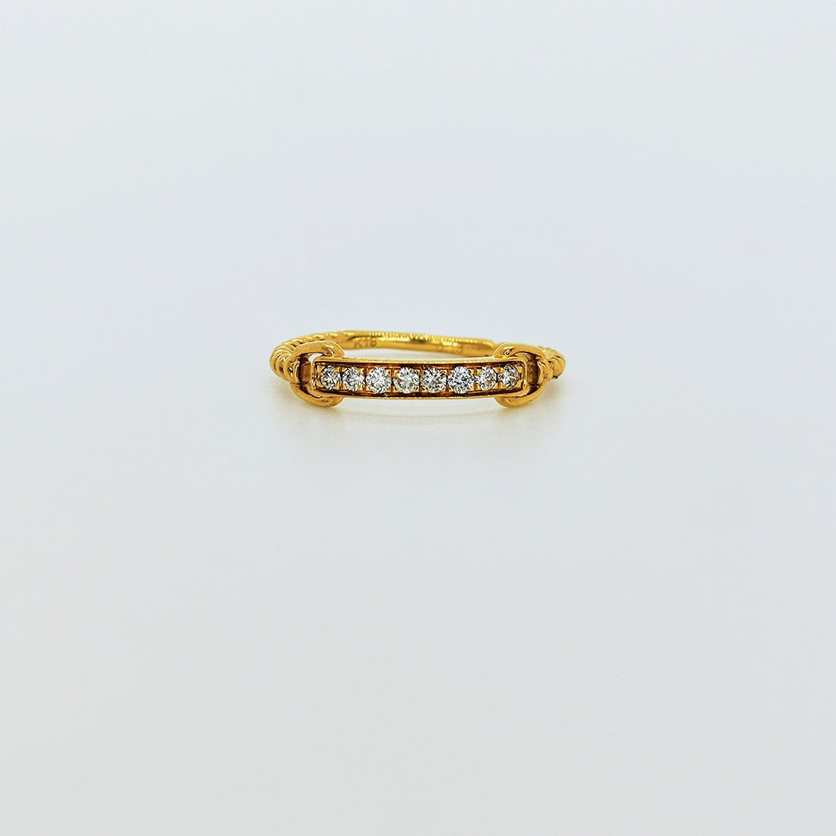 Anillo Semi Espiral Oro Amarillo