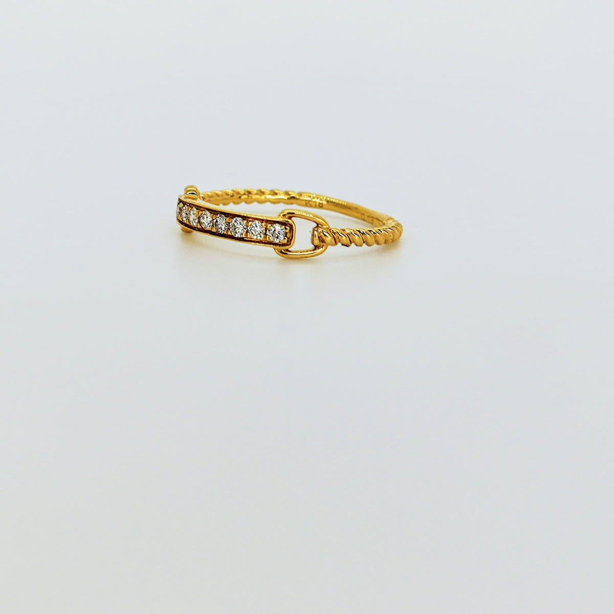 Anillo Semi Espiral Oro Amarillo