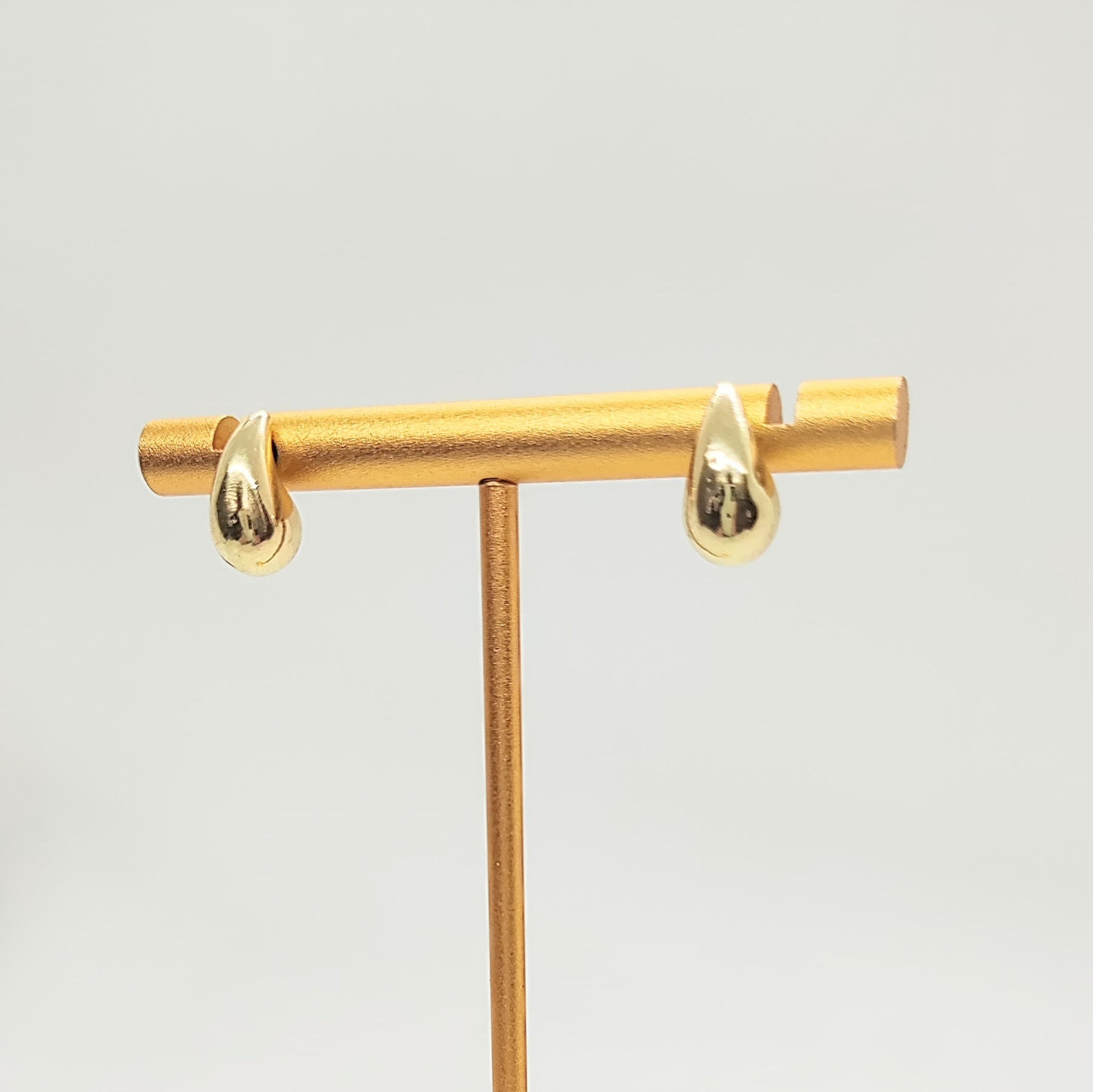 Aros Gota Oro Amarillo