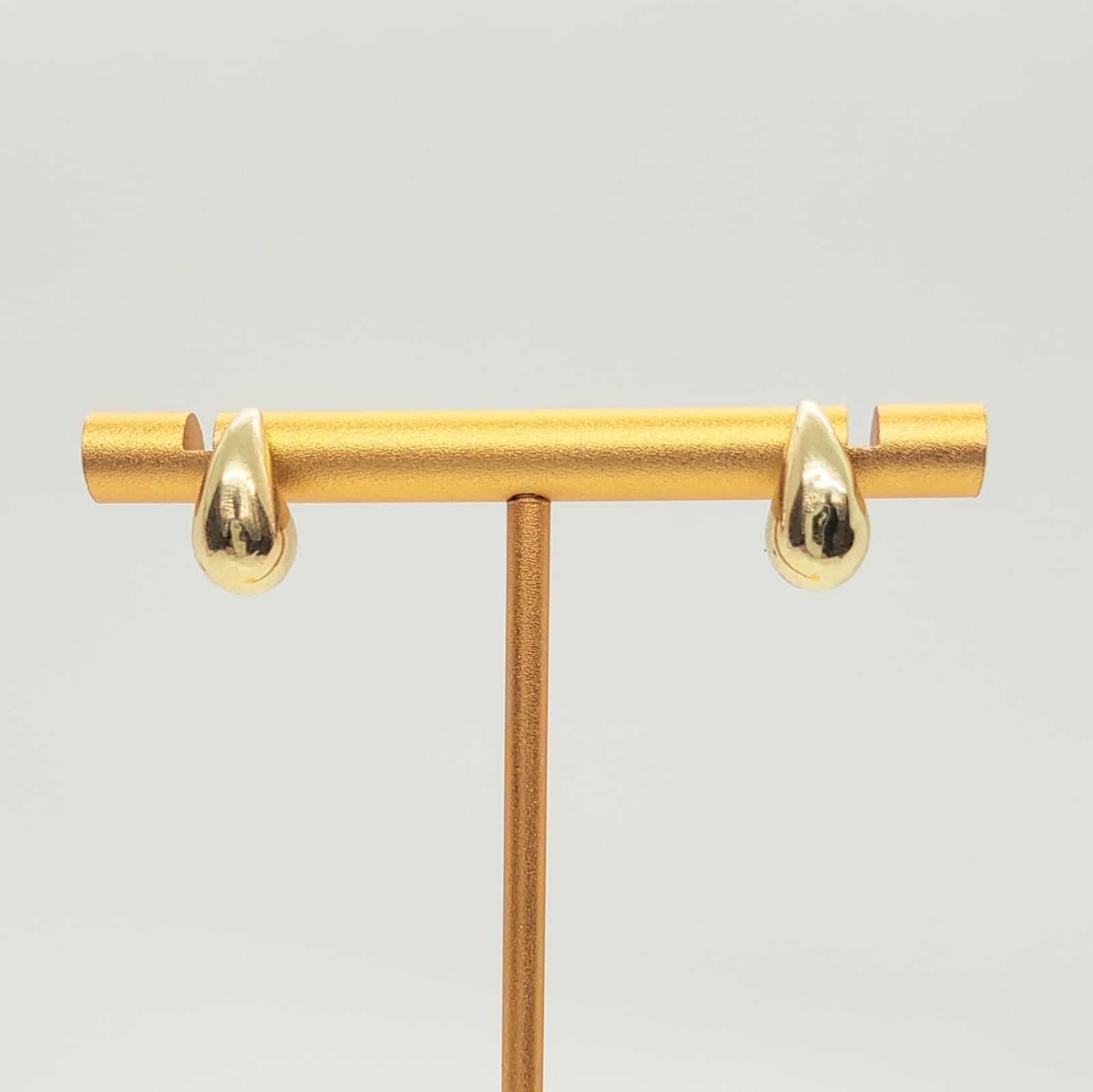Aros Gota Oro Amarillo