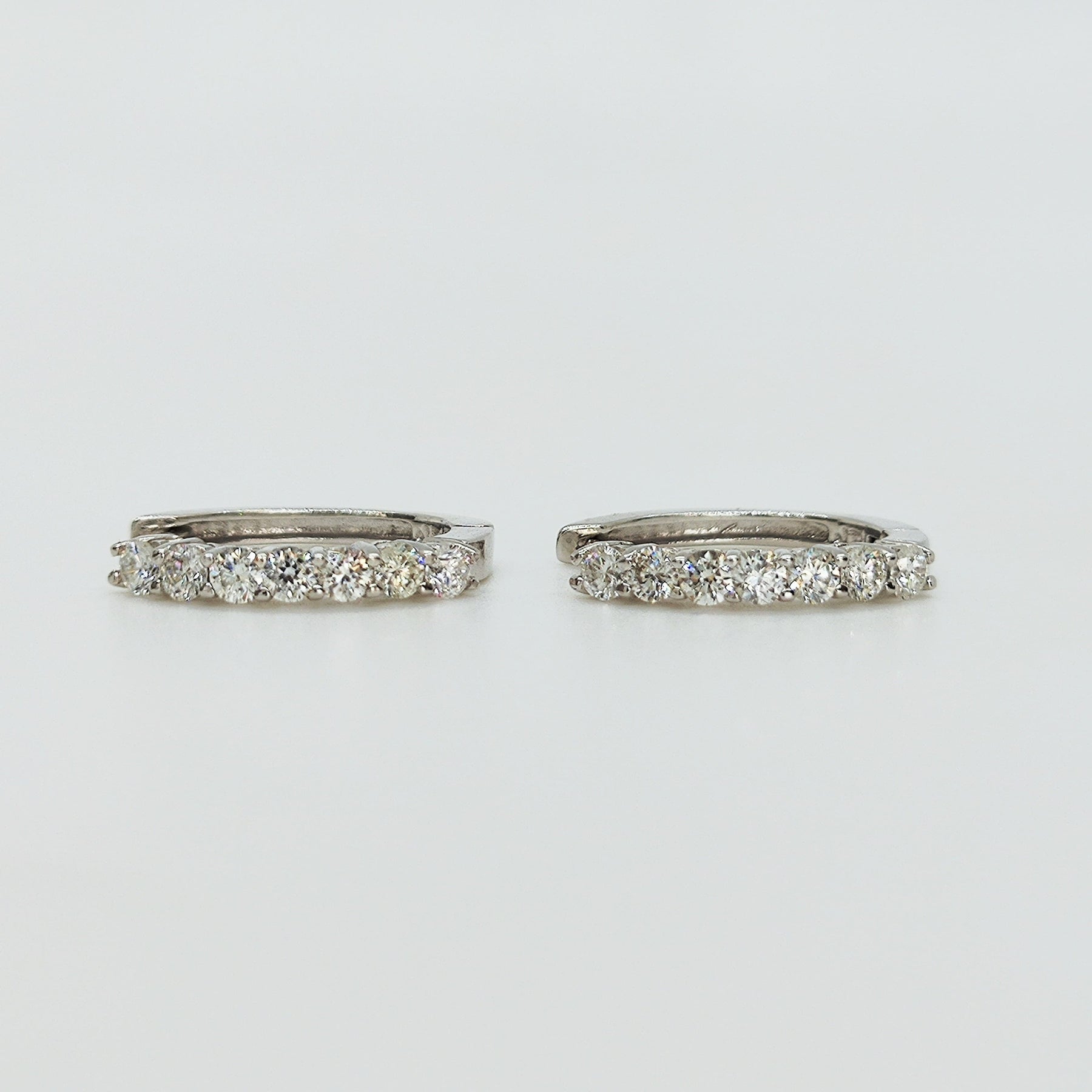 Argollas Oro Blanco Grandes Diamantes