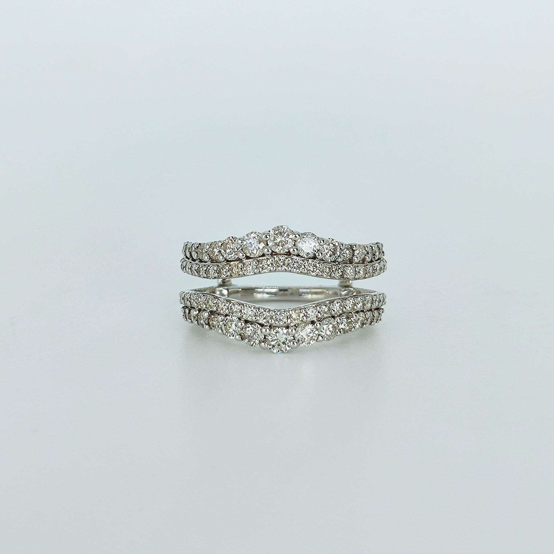 Gran Anillo Moderno Oro Blanco
