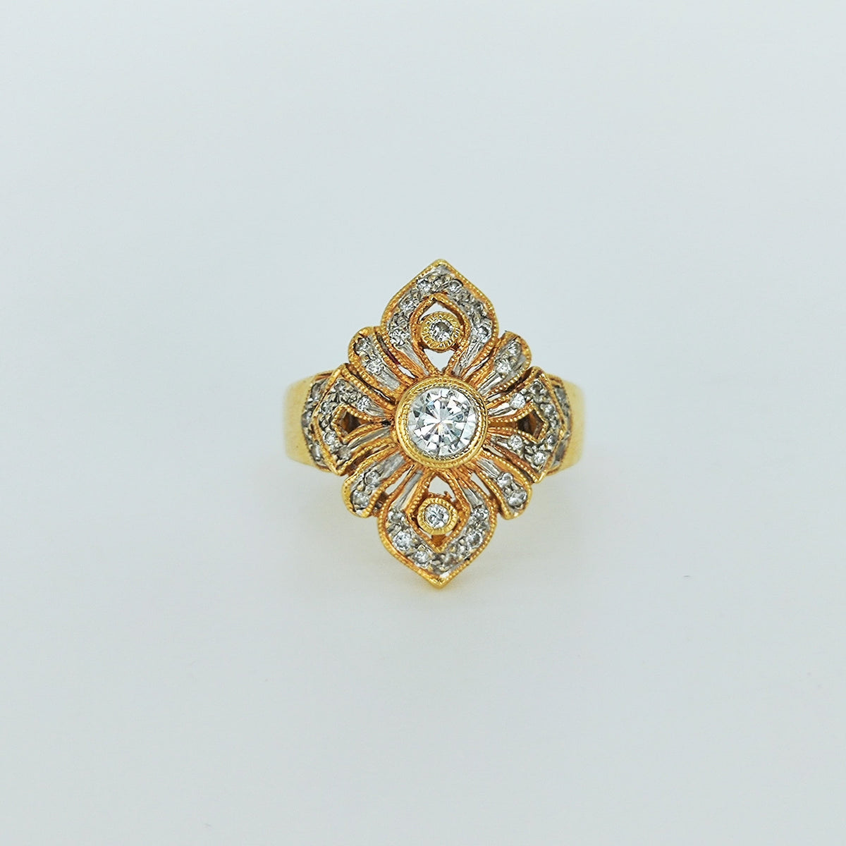 Anillo Lanzadera Oro Amarillo