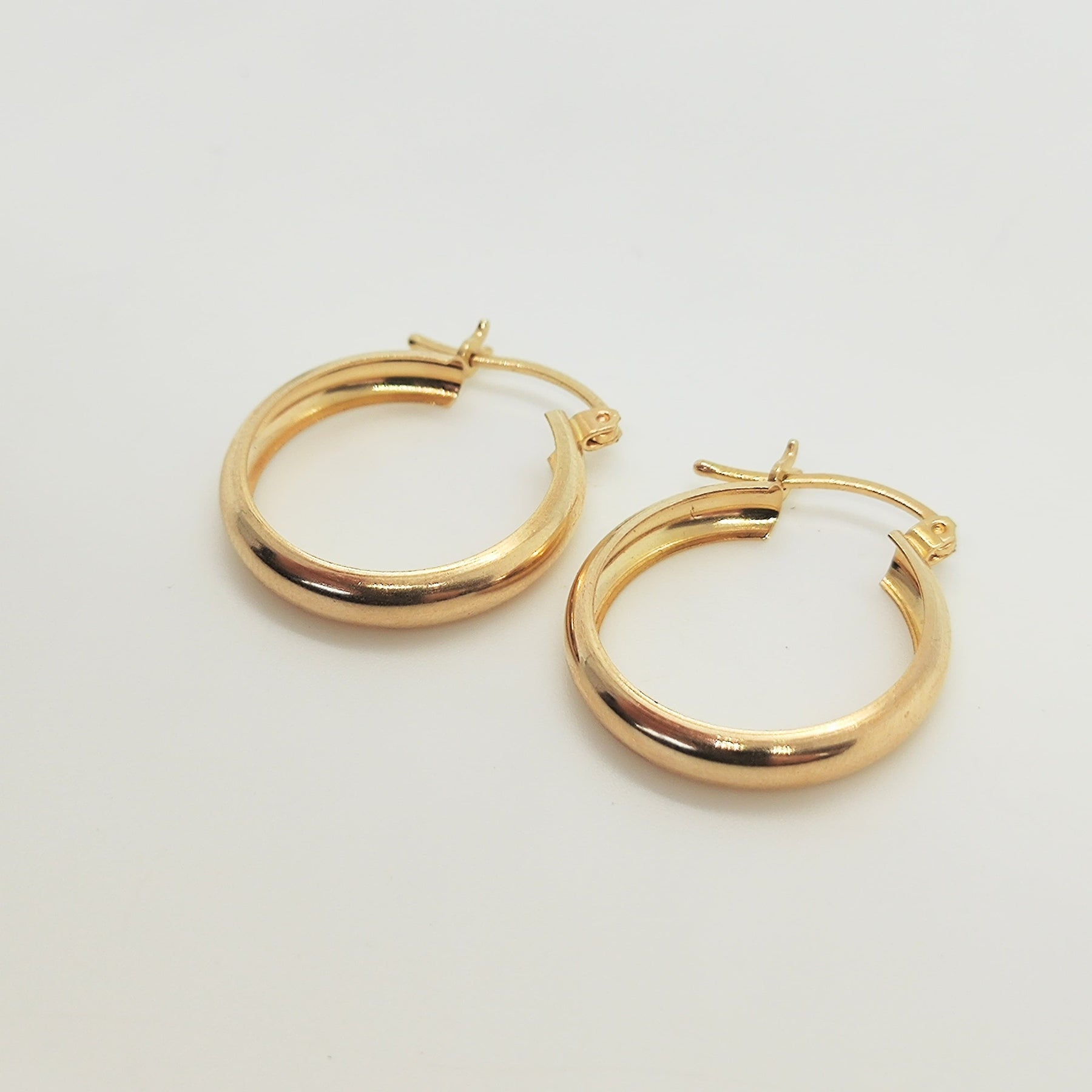 Argollas Bombe Oro Amarillo 2cm