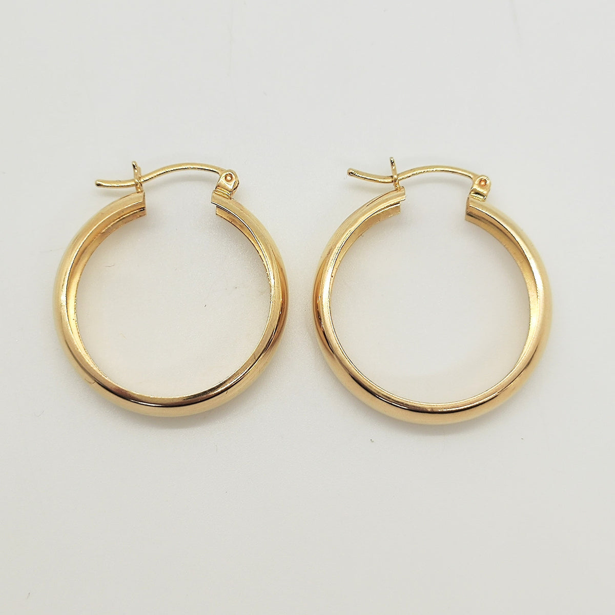 Argollas Bombé Oro Amarillo 2,5cm