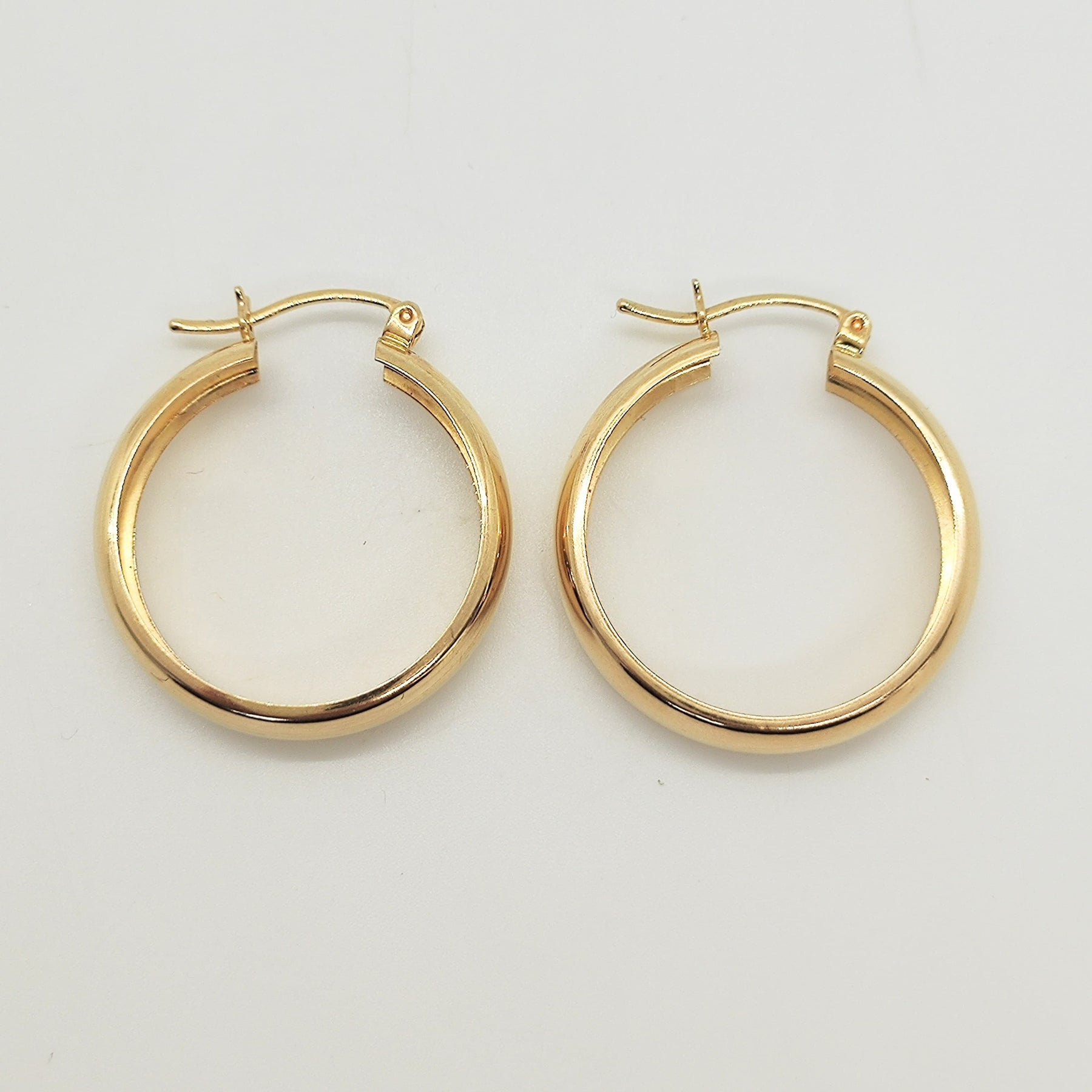 Argollas Bombé Oro Amarillo 2,5cm