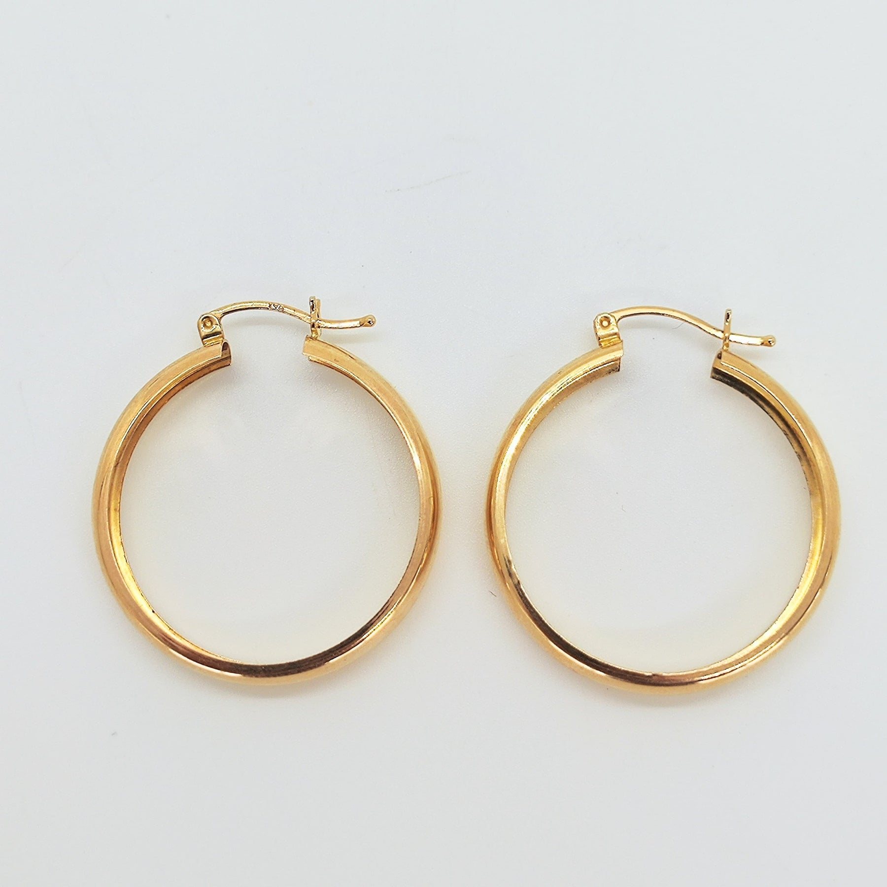 Argollas Bombe Oro Amarillo 3cm