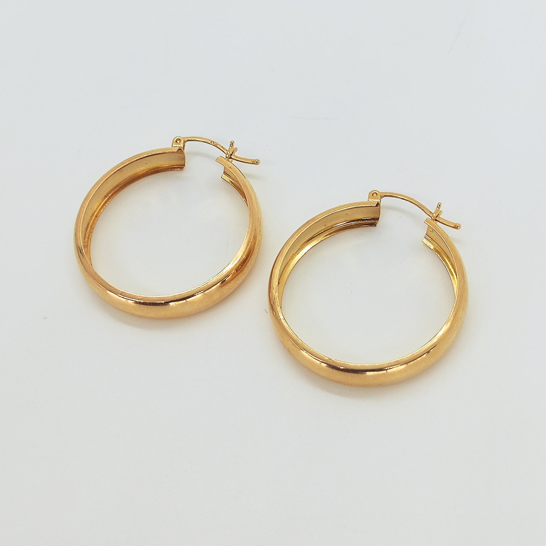 Argollas Bombe Oro Amarillo 3cm