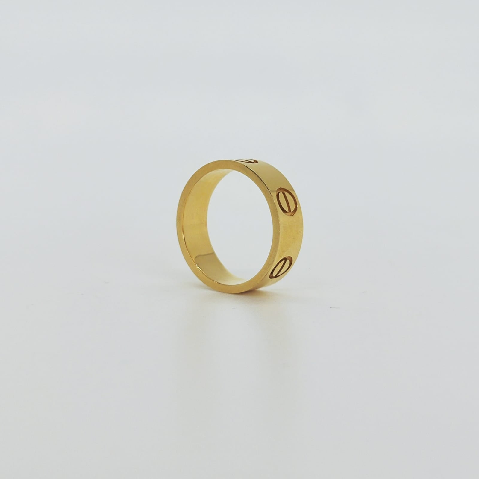 Anillo Oro Amarillo Tachas