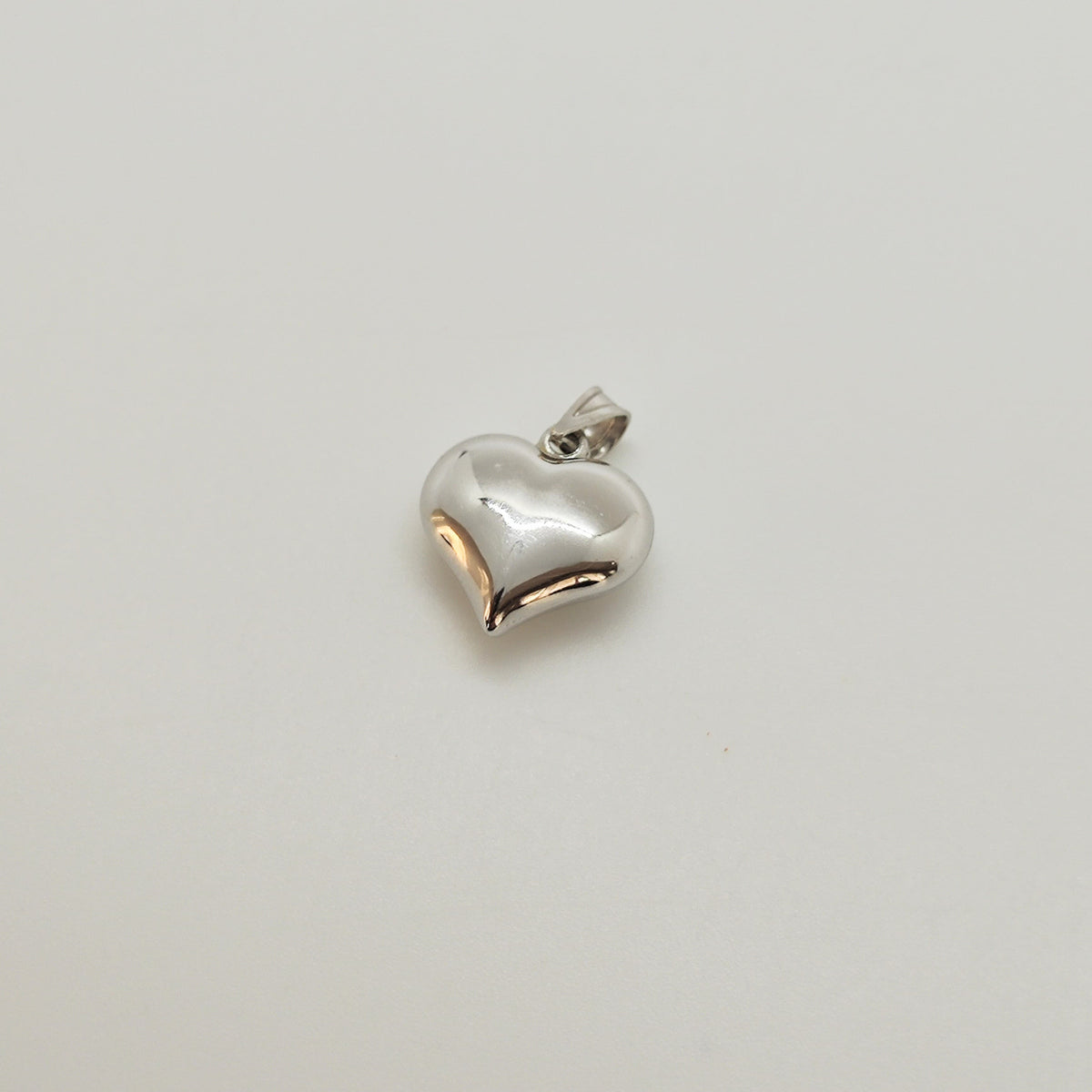 Colgante Corazón Oro Blanco