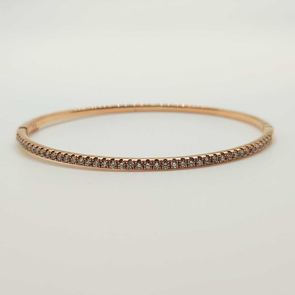 Esclava Oro Rosado 18K Con Brillantes