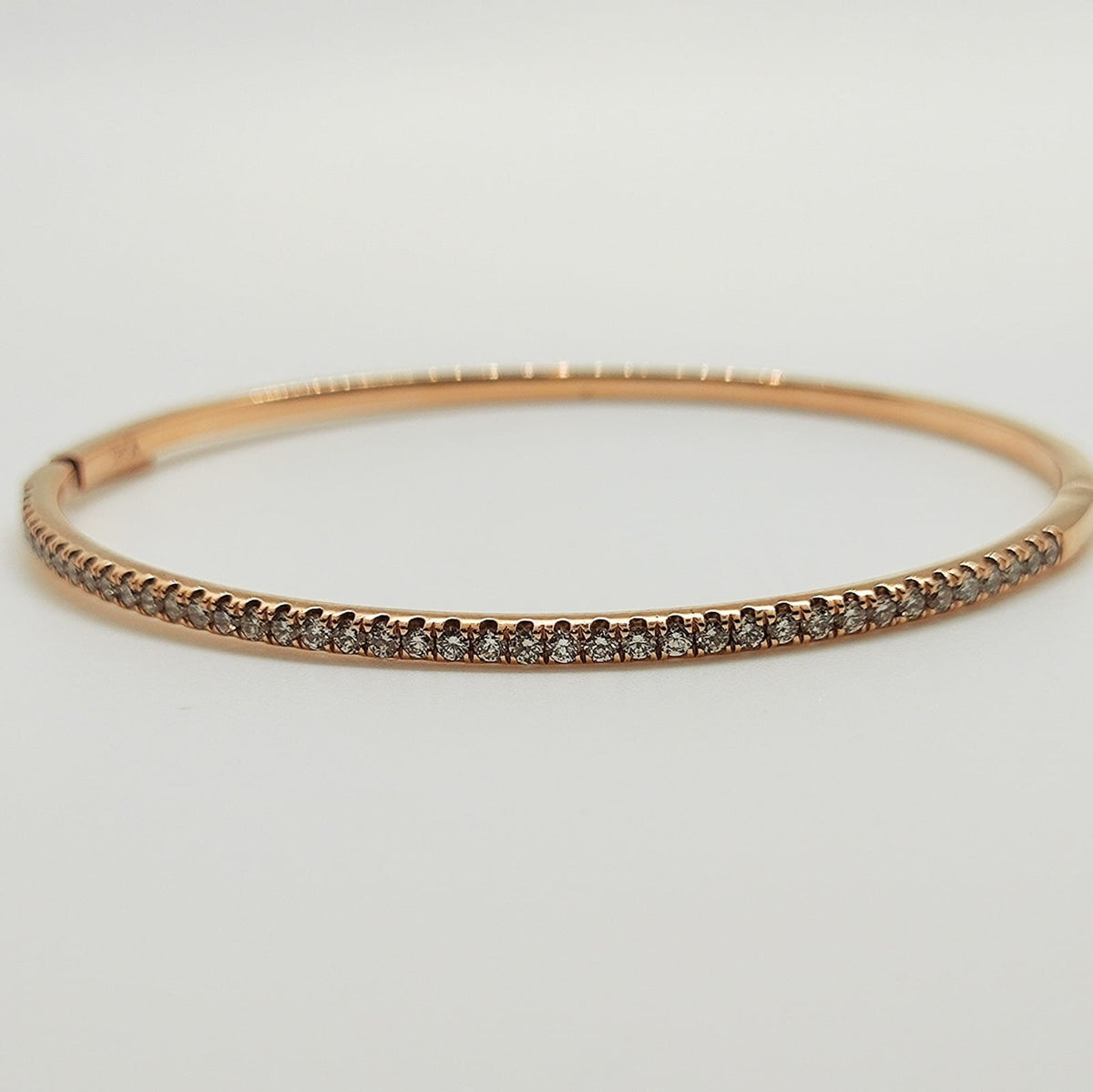 Esclava Oro Rosado 18K Con Brillantes