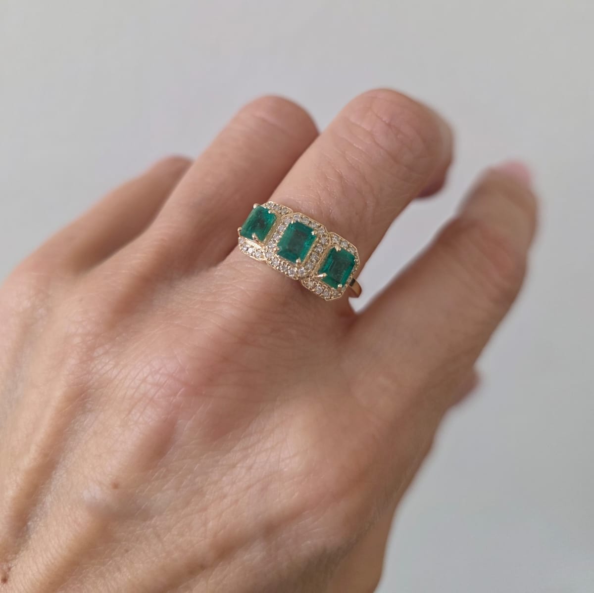 Tricillo Esmeralda Oro Amarillo