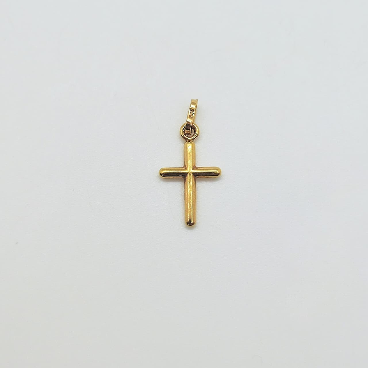 Cruz Oro Amarillo Puntas Redondas