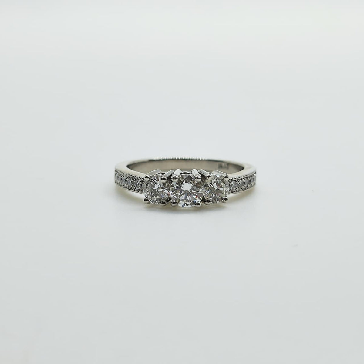 Tricillo Platino Brillantes