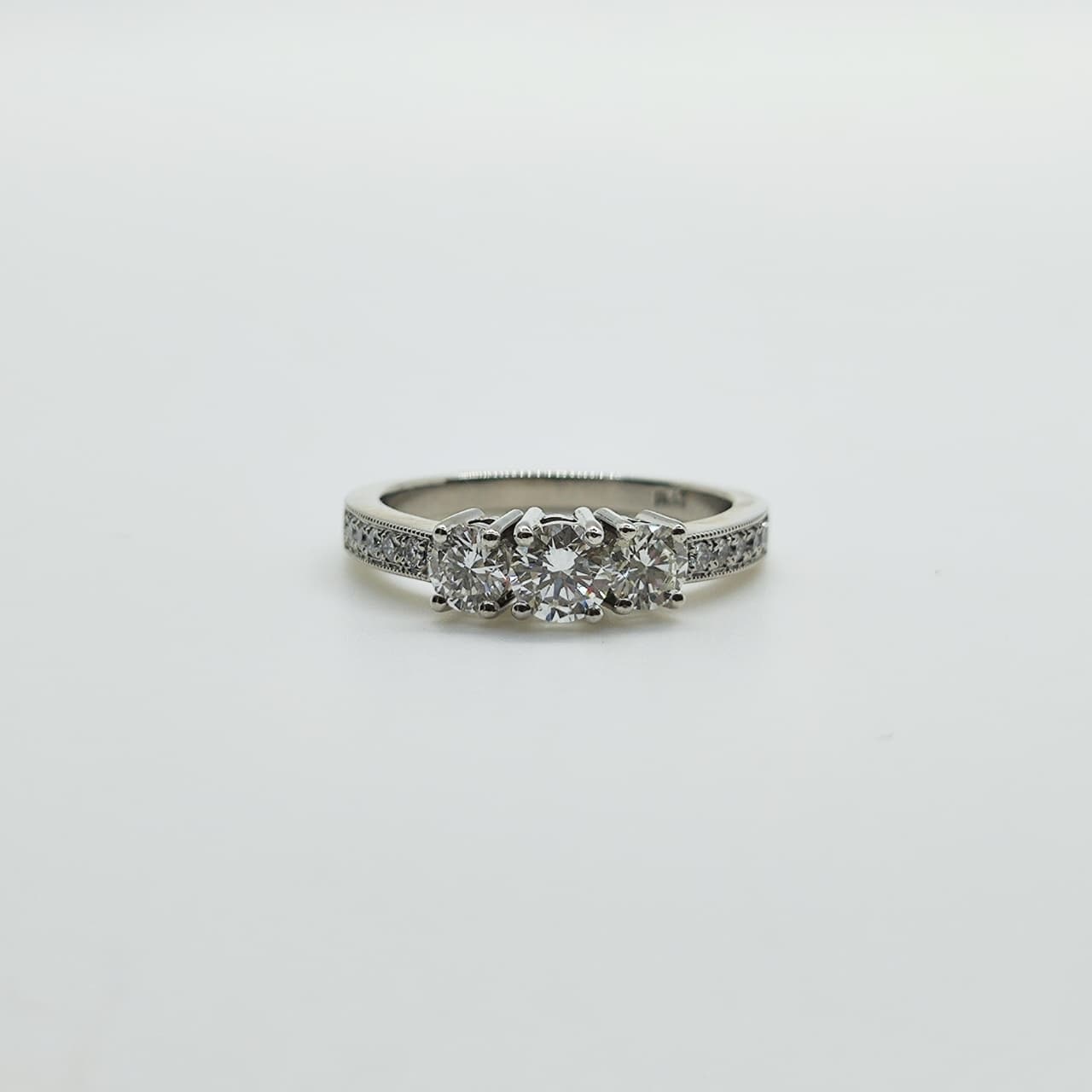 Tricillo Platino Brillantes