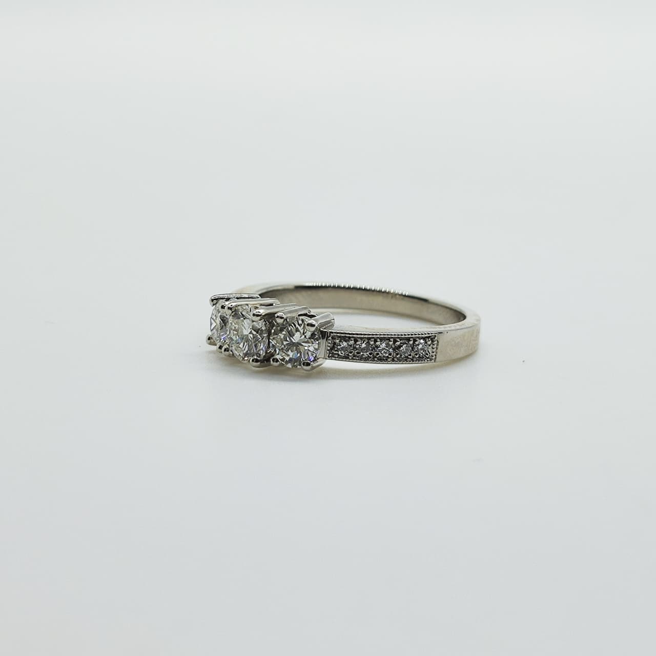 Tricillo Platino Brillantes