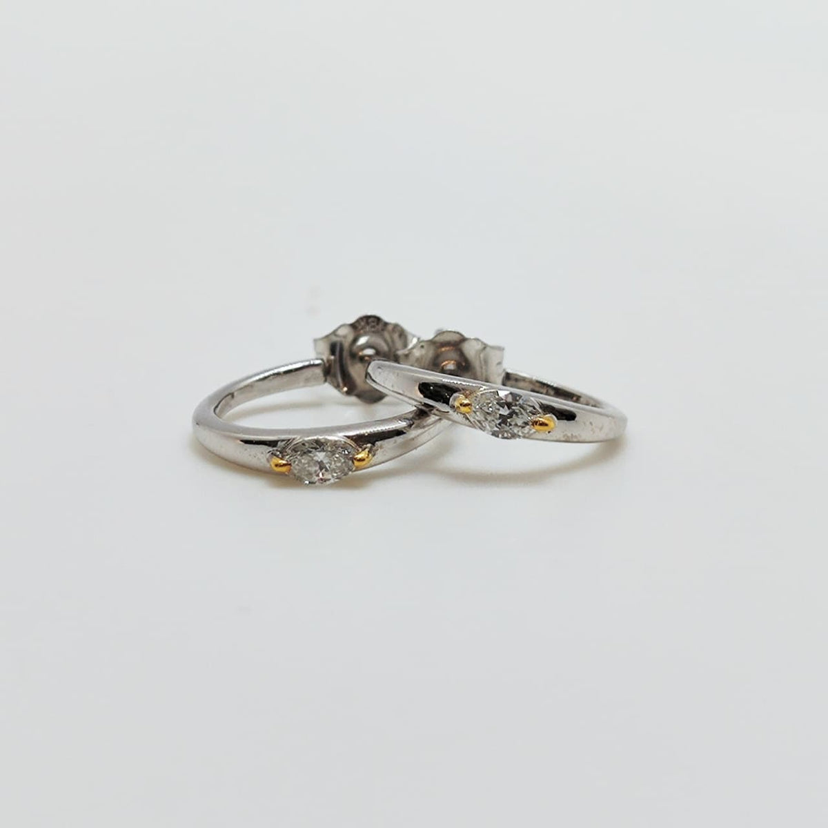 Aros Bicolor Brillante Oval