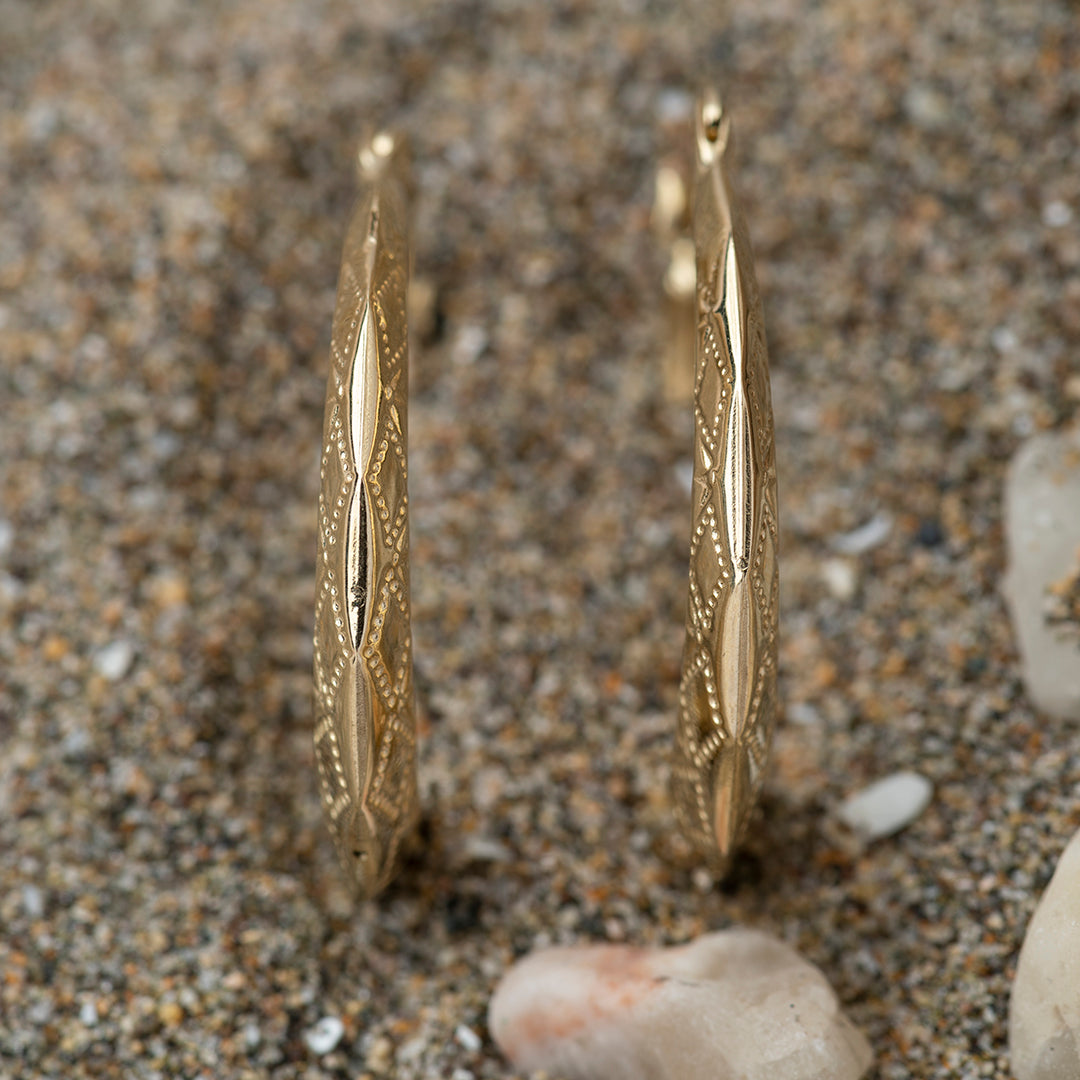 Argollas Oro Amarillo Con Grabado