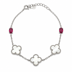 Pulsera Conchaperla y Rubíes