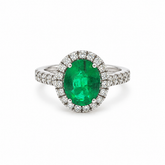 Anillo Gran Esmeralda Oval