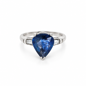 Anillo Zafiro Gota