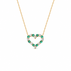 Collar Corazón Esmeralda