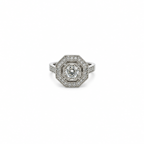 Anillo Placa Octagonal