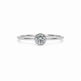 Solitario Petite Oro Blanco 18K