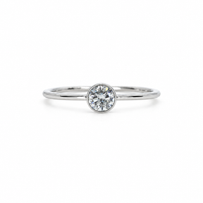 Solitario Petite Oro Blanco 18K