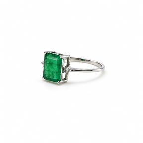 Anillo Esmeralda Corte Esmeralda