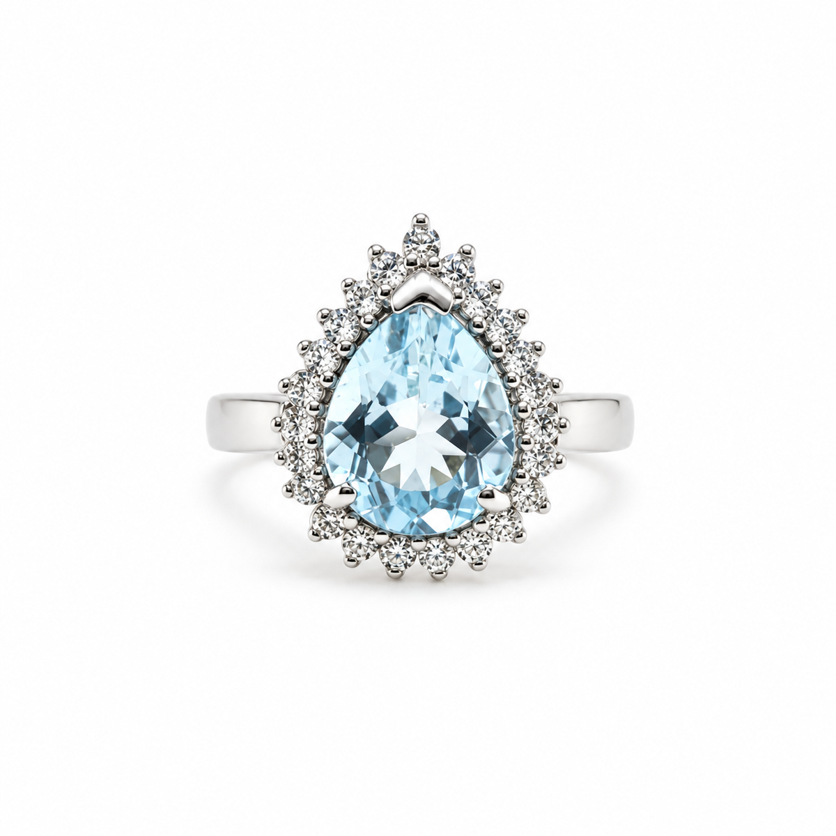 Maxi Anillo Gota Topacio Plata Rodinada