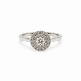 Anillo Doble Halo Brillantes