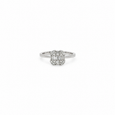 Anillo Cuadrado Baguette