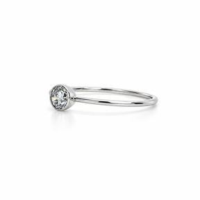 Solitario Petite Oro Blanco 18K