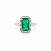 Anillo Esmeralda Corte Esmeralda