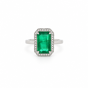 Anillo Esmeralda Corte Esmeralda