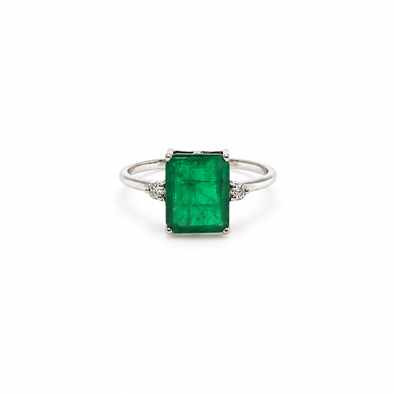 Anillo Esmeralda Corte Esmeralda