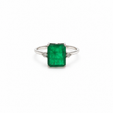 Anillo Esmeralda Corte Esmeralda