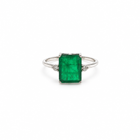 Anillo Esmeralda Corte Esmeralda
