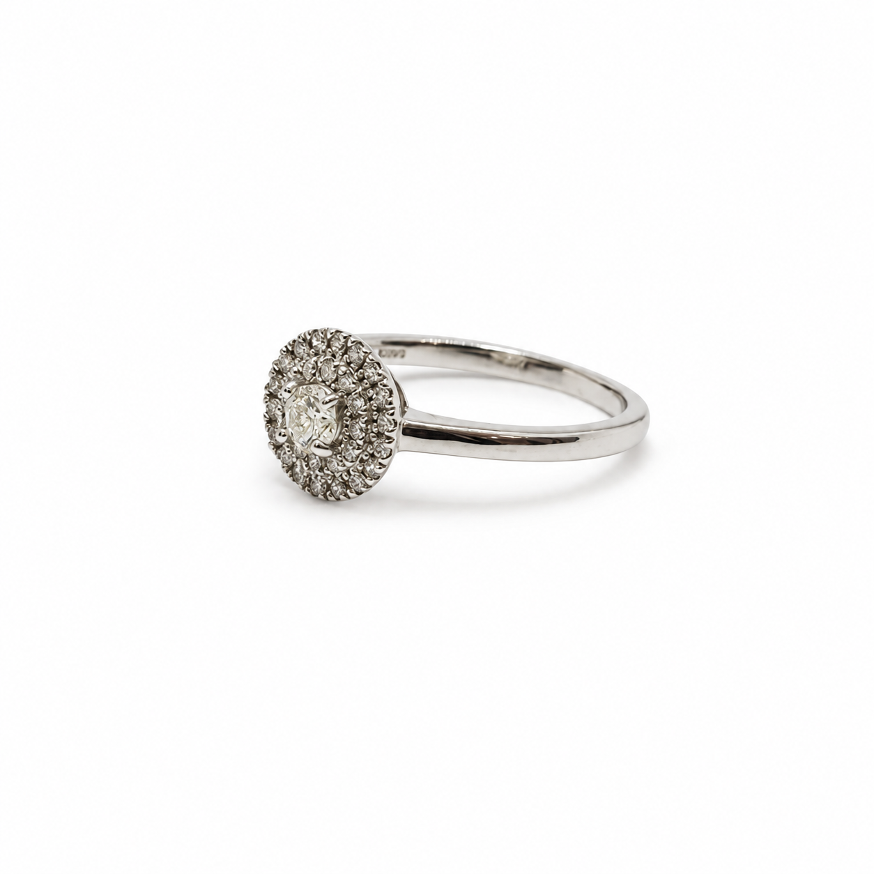 Anillo Doble Halo Brillantes