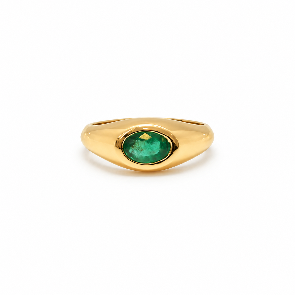 Pinky Ring Esmeralda Oval