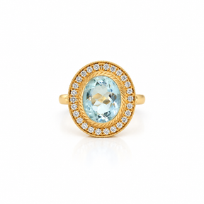 Maxi Anillo Aguamarina