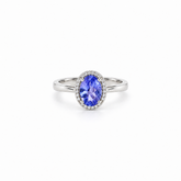 Anillo Tanzanita Oval