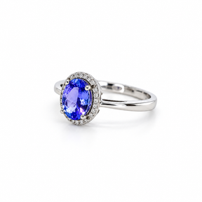 Anillo Tanzanita Oval