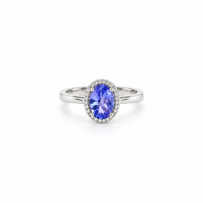 Anillo Tanzanita Oval
