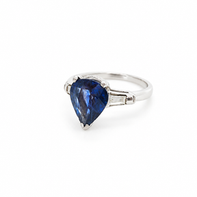 Anillo Zafiro Gota