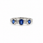 Anillo Zafiros Oval